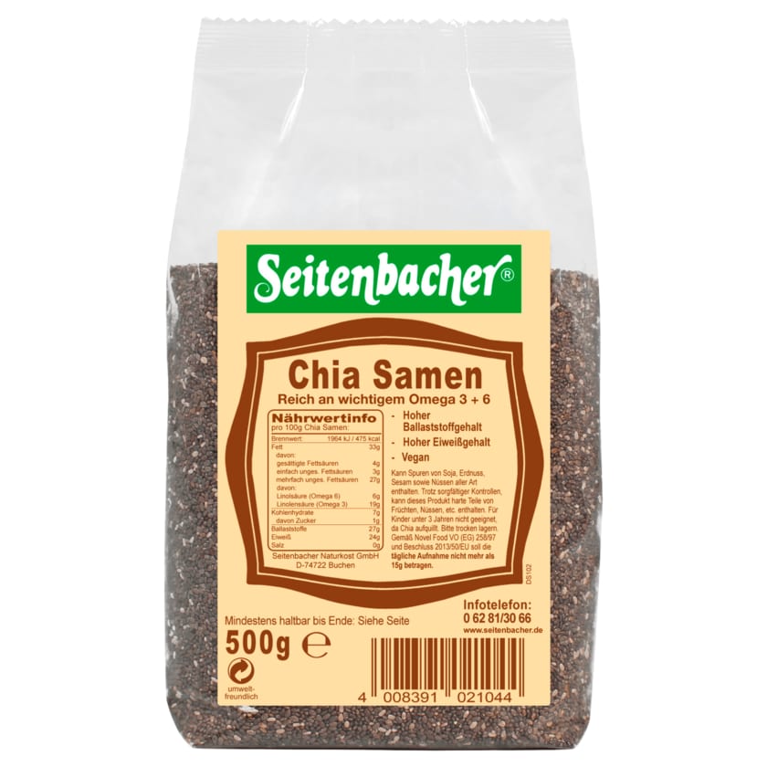 Seitenbacher Chia Samen 500g